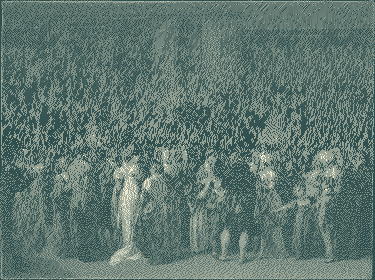 The Public Viewing David's "Coronation" at the Louvre